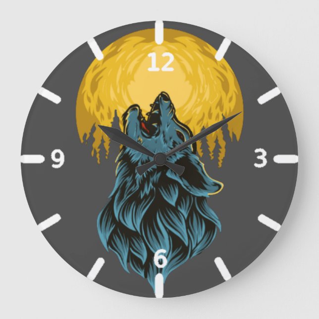 Reloj Redondo Grande Horloge loup (Anverso)