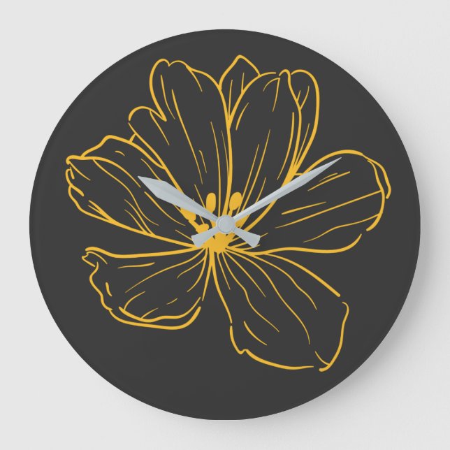 Reloj Redondo Grande Horloge - Une petite fleur de printemps (Anverso)