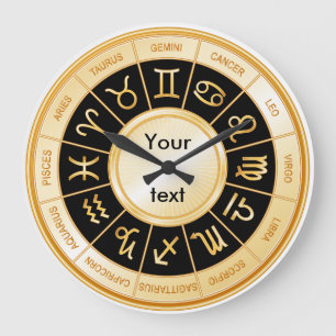 Reloj Redondo Grande Horoscope Mandala