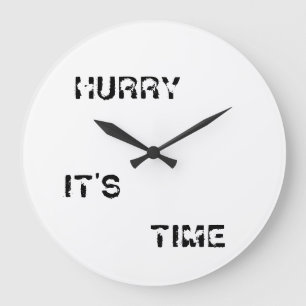 RELOJ REDONDO GRANDE HORRY ES HORA DE REDUCIR