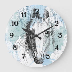 Reloj Redondo Grande Horse
