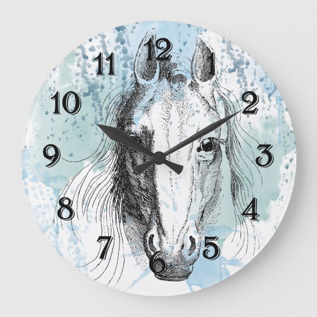 Reloj Redondo Grande Horse (Anverso)