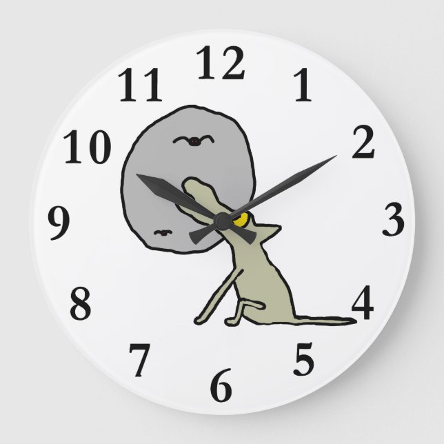 Reloj Redondo Grande Howling Wolf (Anverso)