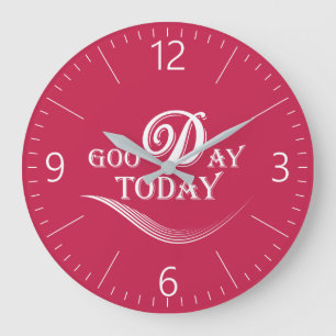 Reloj Redondo Grande Hoy es un buen día
