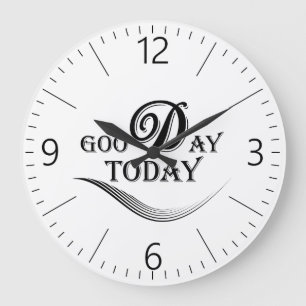 Reloj Redondo Grande Hoy es un buen día