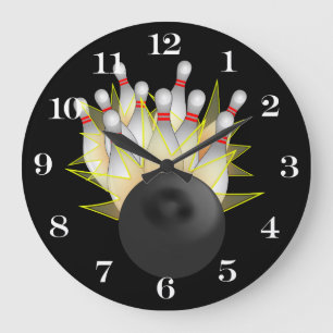 Reloj Redondo Grande ¡HUELGA! Bolas De Bolas Y Pines