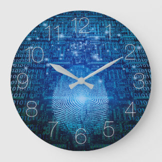 Reloj Redondo Grande Huella digital