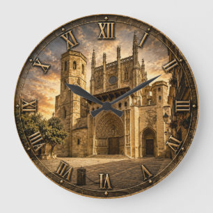 Reloj Redondo Grande Huesca Cathedral Gothic Architecture