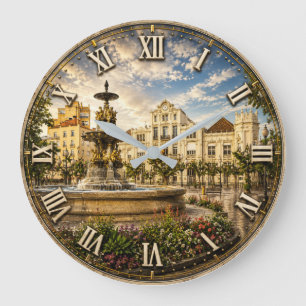 Reloj Redondo Grande Huesca Historic Spanish Plaza