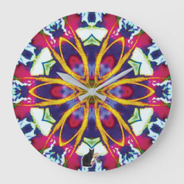 Reloj Redondo Grande Hummers Kaleidoscope