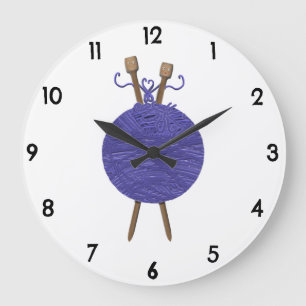 Reloj Redondo Grande Humor de Tejer