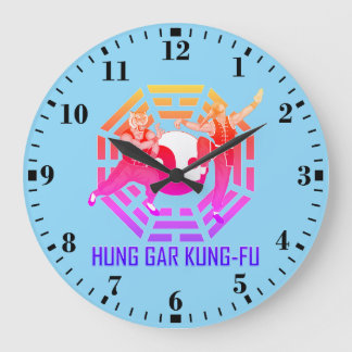 Reloj Redondo Grande Hung Gar Kung-Fu