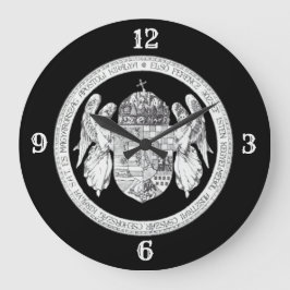 Reloj Redondo Grande Hungarian Seal with Coat of Arms Hungary Gifts