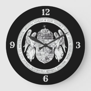 Reloj Redondo Grande Hungarian Seal with Coat of Arms Hungary Gifts