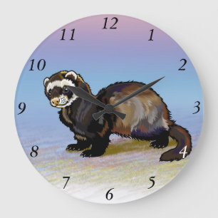 Reloj Redondo Grande hurón