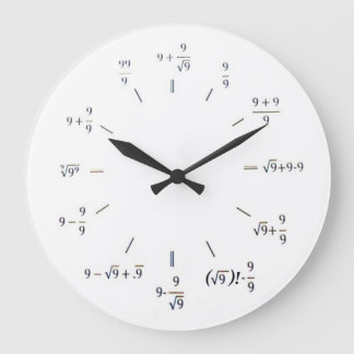 Reloj Redondo Grande I Heart Math