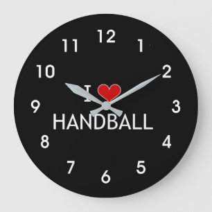 Reloj Redondo Grande I Love Handball
