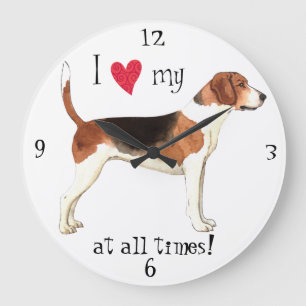 Reloj Redondo Grande I Love my Harrier