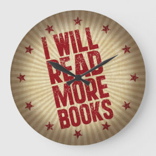 Reloj Redondo Grande I Will Read More Books