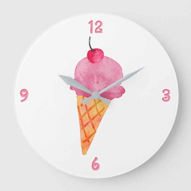 Reloj Redondo Grande Ice cream (Anverso)