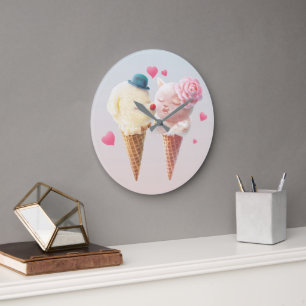 Reloj Redondo Grande Ice Cream Love