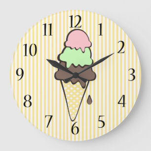 Reloj Redondo Grande Ice Cream Parlor