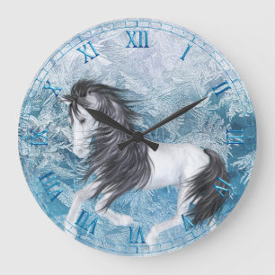 Reloj Redondo Grande Ice Pony Wall Clock