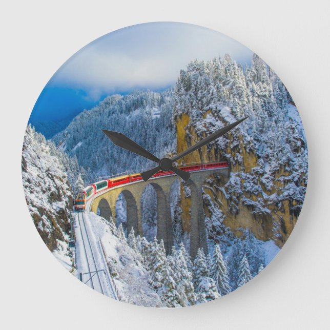 Reloj Redondo Grande Ice & Snow | Bernina Express, Switzerland (Anverso)
