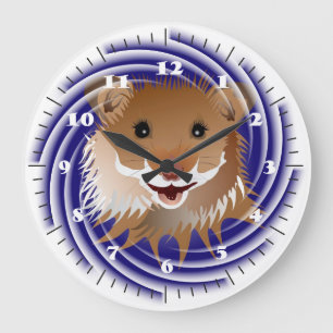 Reloj Redondo Grande Ich liebe meinen kleinen Hamster Uhr