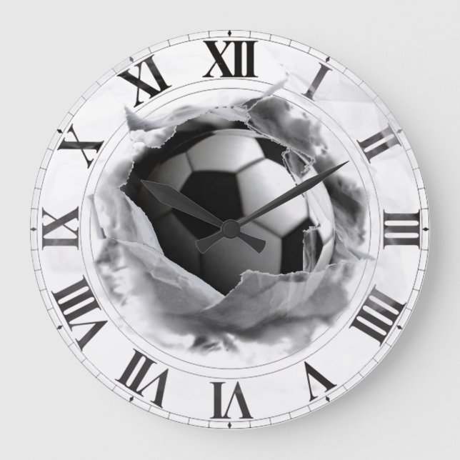 RELOJ REDONDO GRANDE IDEAS DEL REGALO DEL FÚTBOL (Anverso)