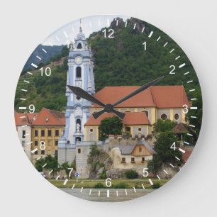 Reloj Redondo Grande Iglesia azul de Dürnstein