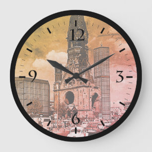 Reloj Redondo Grande Iglesia conmemorativa del Kaiser Wilhelm