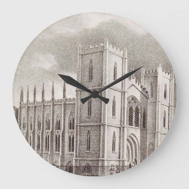 Reloj Redondo Grande Iglesia cristiana medieval (Anverso)