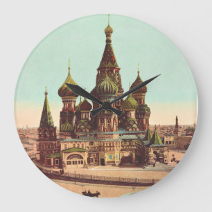 Reloj Redondo Grande Iglesia de San Basil, Plaza Roja de Moscú