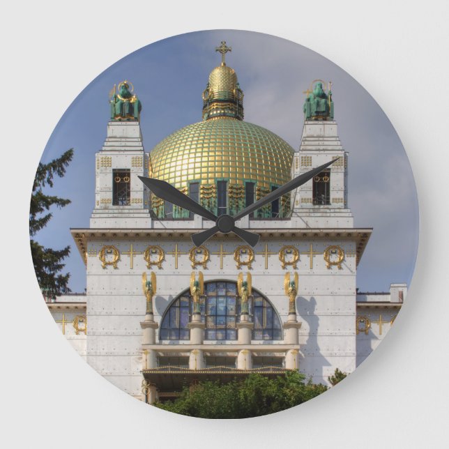 Reloj Redondo Grande Iglesia de San Leopoldo Viena Austria (Anverso)