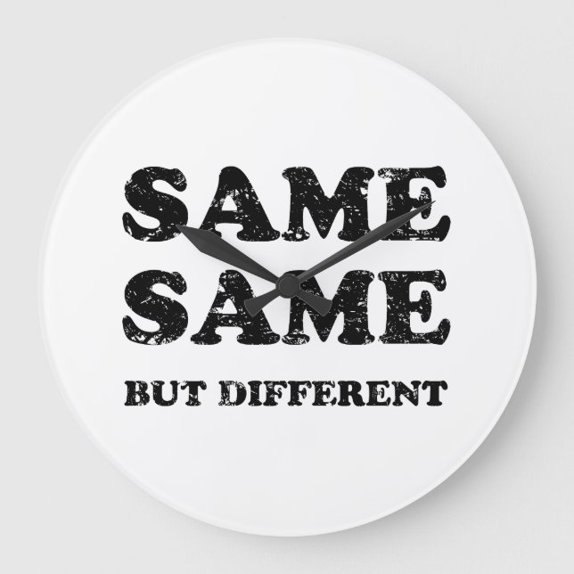 RELOJ REDONDO GRANDE IGUAL PERO DIFERENTE (Anverso)