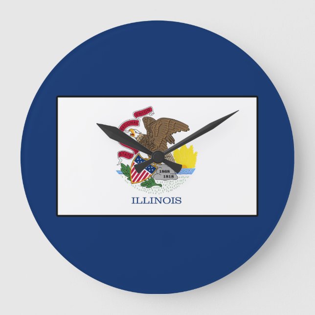 Reloj Redondo Grande Illinois (Anverso)