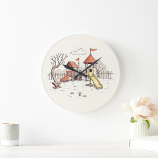 Reloj Redondo Grande Illustration - playground