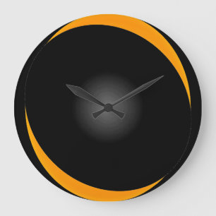 Reloj Redondo Grande Ilusión moderna negra intrépida CricketDiane del
