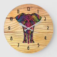 Ilustracion elefante brillante - Patrón decorativo