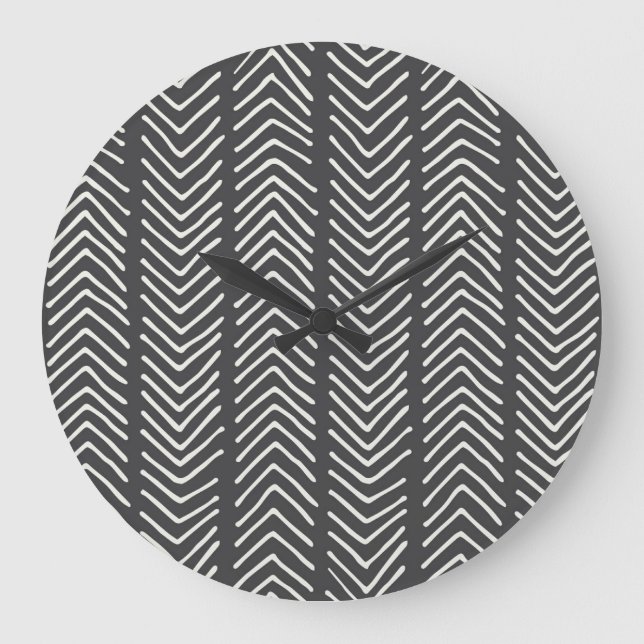 Reloj Redondo Grande Ilustracion inmaculado a mano (Anverso)