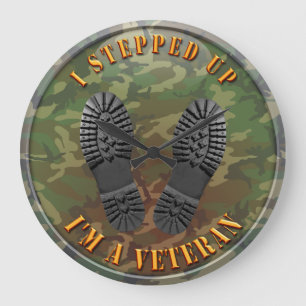 Reloj Redondo Grande I'm A Veteran
