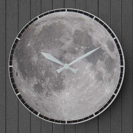 Reloj Redondo Grande Imagen de astronomía de luna llena