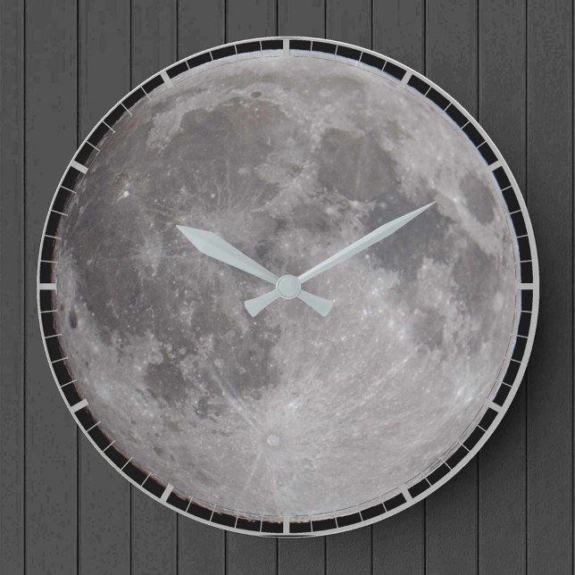 Reloj Redondo Grande Imagen de astronomía de luna llena (Subido por el creador)