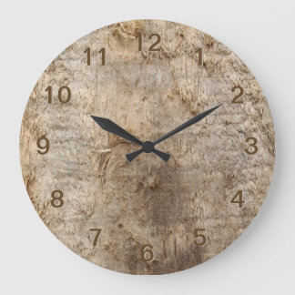 Reloj Redondo Grande Imagen de Driftwood. Imagen de Weathered Wood.