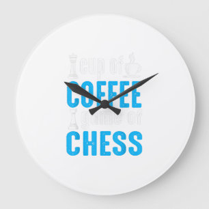 Reloj Redondo Grande Impresionante Juego De Mesa - Copa De Coffee Juego