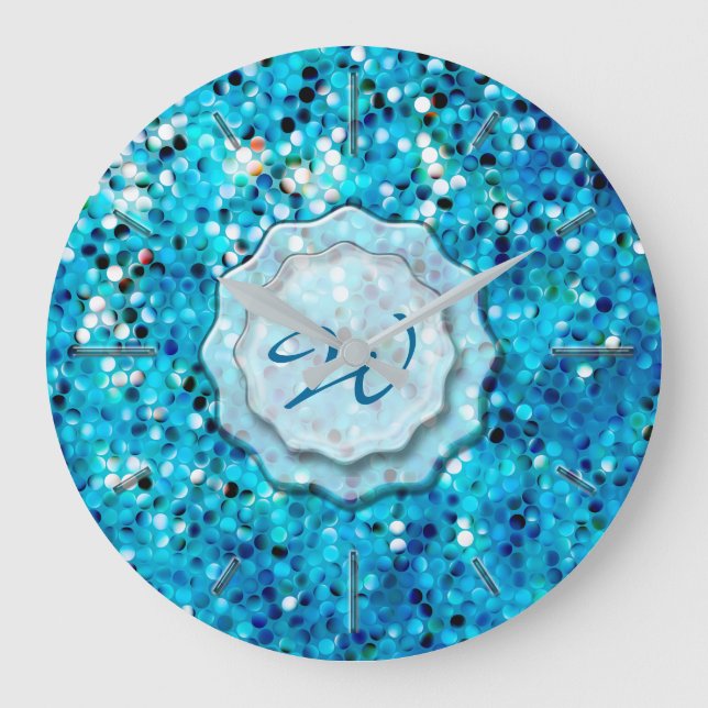 Reloj Redondo Grande Impresionante mosaico 2 (Anverso)