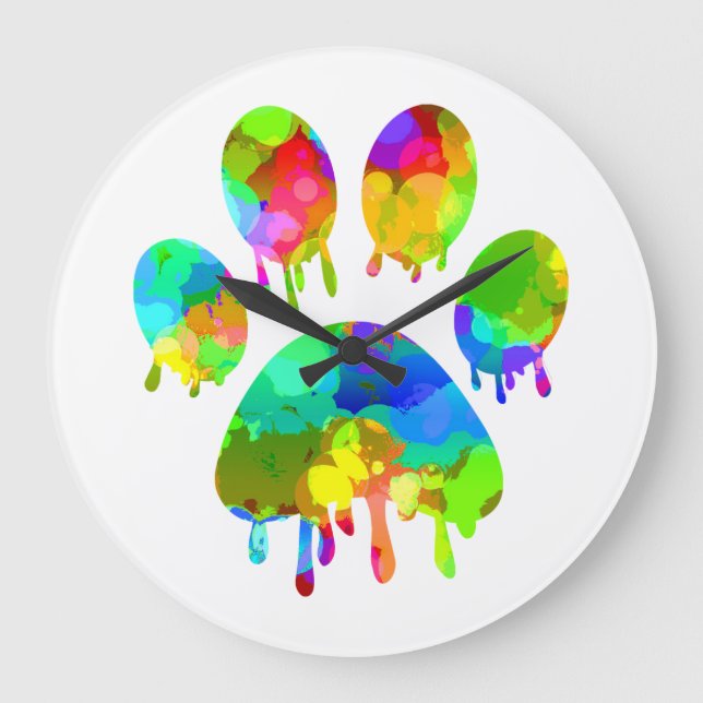 Reloj Redondo Grande Imprimir trazo (Anverso)