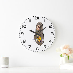 Reloj Redondo Grande Incensos Católicos Censuran la adoración religiosa