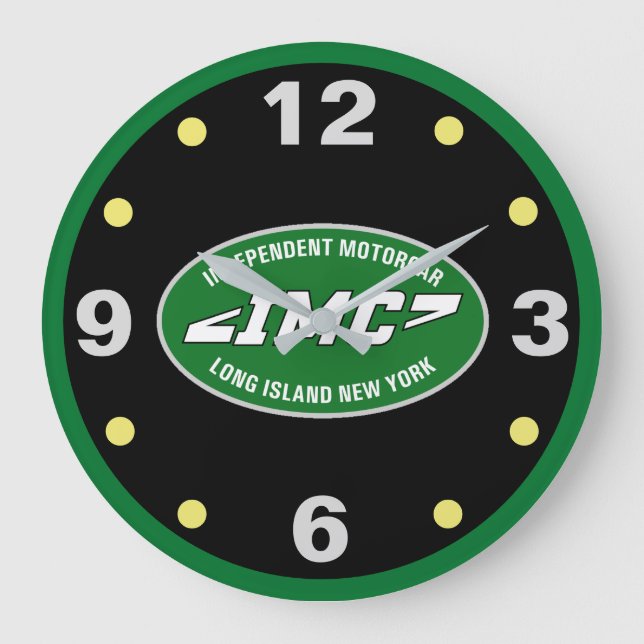 RELOJ REDONDO GRANDE INDEPENDENT MOTORCAR LARGE CLOCK (Anverso)